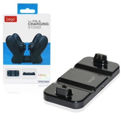 Док-станция для 2 Bluetooth-контроллеров PS4 iPega черная Док-станция для 2 Bluetooth-контроллеров PS4 iPega черная