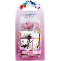 Стереонаушники внутриканальные Smartbuy Color Trend SBE-3100 1.2м розовые
