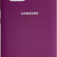 Накладка для Samsung Galaxy A91/M80S/S10 Lite Silicone cover сиреневая