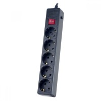 Perfeo сетевой фильтр "POWER+" (PF-PP-6/3,0-B) 3м/6 розеток черный