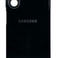 Чехол-накладка для Samsung Galaxy A13 силикон (стеклянная крышка) черная