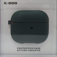 Кожаный чехол для AirPods 3 K-DOO CrashGuard зеленый