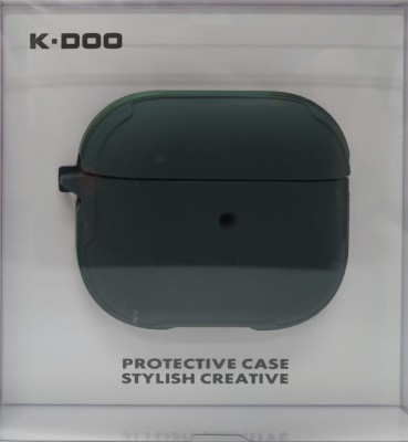 Кожаный чехол для AirPods 3 K-DOO CrashGuard зеленый Кожаный чехол для AirPods 3 K-DOO CrashGuard зеленый