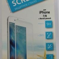 Защитное стекло для i-Phone 7/8 Smartbuy Light белое