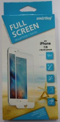 Защитное стекло для i-Phone 7/8 Smartbuy Light белое Защитное стекло для i-Phone 7/8 Smartbuy Light белое