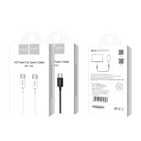 Usb Кабель-зарядка Type-C на Type-C Hoco X23 1м 3A чёрный