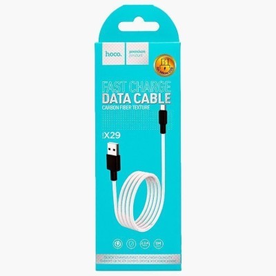 Usb Кабель-зарядка Micro Hoco X29 Superior 2A 1м силиконовый белый Usb Кабель-зарядка Micro Hoco X29 Superior 2A 1м силиконовый белый