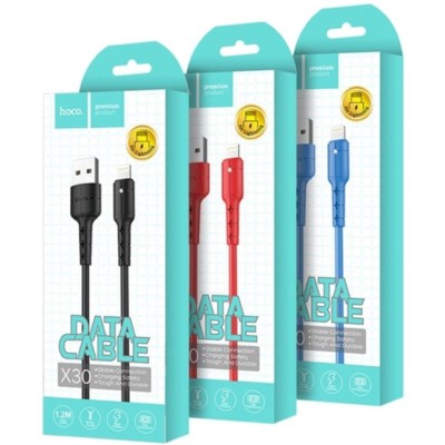 Usb Кабель-зарядка Lightning Hoco X30 Star 2.4A 1.2м силиконовый красный Usb Кабель-зарядка Lightning Hoco X30 Star 2.4A 1.2м силиконовый красный