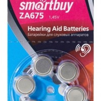 Батарейка для слуховых аппаратов Smartbuy A675-6B (60/3000) SBZA-A675-6B