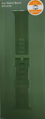 Сменный браслет силиконовый для Apple Watch 38mm с застежкой в коробке зеленый Сменный браслет силиконовый для Apple Watch 38mm с застежкой в коробке зеленый