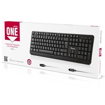 Клавиатура проводная мультимедийная Smartbuy ONE 208 USB черная (SBK-208U-K) Клавиатура проводная мультимедийная Smartbuy ONE 208 USB черная (SBK-208U-K)