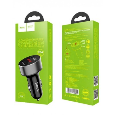 Автомобильное заряд. устр. Hoco Z26 2USB 2.1A черное Автомобильное заряд. устр. Hoco Z26 2USB 2.1A черное