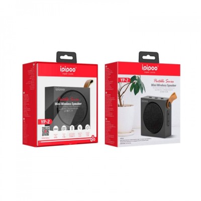 Bluetooth колонка Ipipoo YP-2 BT5.0/1800mAh/8ч/3Вт/IPX5 черная Bluetooth колонка Ipipoo YP-2 BT5.0/1800mAh/8ч/3Вт/IPX5 черная