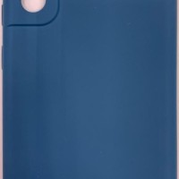 Накладка для Samsung Galaxy S20FE Silicone cover без логотипа темно-синяя