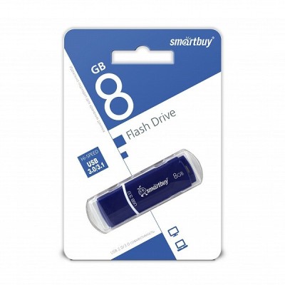 3.0 USB флеш накопитель Smartbuy 8GB Crown Blue (SB8GBCRW-Bl) 3.0 USB флеш накопитель Smartbuy 8GB Crown Blue (SB8GBCRW-Bl)