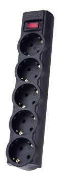 Perfeo сетевой фильтр Perfeo &quot;POWERX&quot;, 3,0м, 5 розеток, черный Perfeo сетевой фильтр Perfeo "POWERX", 3,0м, 5 розеток, черный