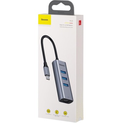 Переходник Baseus Cube Type-C 3.0 на 3xUSB3.0 (CAHUB-M0G) Переходник Baseus Cube Type-C 3.0 на 3xUSB3.0 (CAHUB-M0G)