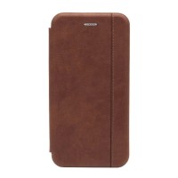 Чехол-книжка Nice Case для i-Phone 11 Pro кожаная боковая коричневая