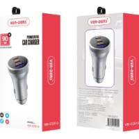 Автомобильное заряд. устр. Ven-Dens CC012 USB/2USB-C 90W серебристое