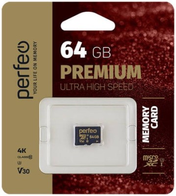 micro SDXC карта памяти Perfeo 64GB Class 10 UHS-1 Premium (без адаптера) micro SDXC карта памяти Perfeo 64GB Class 10 UHS-1 Premium (без адаптера)