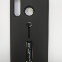Накладка для Huawei Nova 4 пластик матовый с держателем для пальца