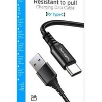 Usb Кабель-зарядка Type-C Borofone BX54 2.4A 1м в тканевой оплетке черный