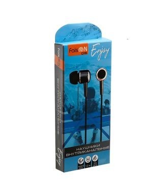Наушники с микрофоном Faison Q15 Enjoy 1.2м черные Наушники с микрофоном Faison Q15 Enjoy 1.2м черные