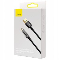 Usb Кабель-зарядка Lightning Baseus Explorer 2.4A 1м (CATS000401) черный