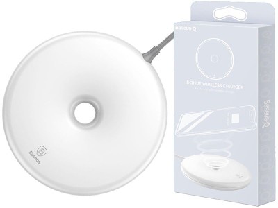 Беспроводное зарядное устройство Baseus Donut Wireless Charger WXTTQ-02 белое Беспроводное зарядное устройство Baseus Donut Wireless Charger WXTTQ-02 белое