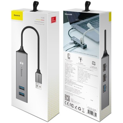 Переходник Baseus Cube USB на 3xUSB 3.0+2xUSB 2.0 (CAHUB-C0G) Переходник Baseus Cube USB на 3xUSB 3.0+2xUSB 2.0 (CAHUB-C0G)
