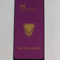 Защитное стекло для Samsung Galaxy A22 OG Purple черное