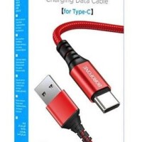 Usb Кабель-зарядка Type-C Borofone BX54 2.4A 1м в тканевой оплетке красный