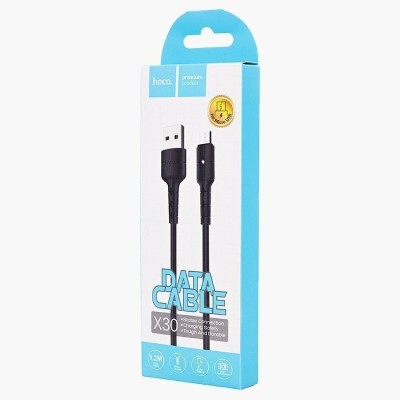 Usb Кабель-зарядка Micro Hoco X30 Star 2.1A 1.2м черный Usb Кабель-зарядка Micro Hoco X30 Star 2.1A 1.2м черный