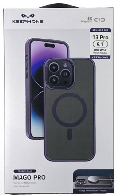 Накладка для i-Phone 13 Pro Keephone Mago Pro Magsafe матовый пурпурный Накладка для i-Phone 13 Pro Keephone Mago Pro Magsafe матовый пурпурный