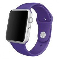 Сменный браслет силиконовая для Apple Watch 42mm фиолетовый