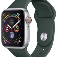Сменный браслет силиконовая для Apple Watch 38mm темно-зеленый