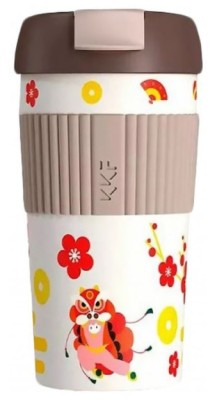 Термокружка Kiss Kiss Fish Rainbow 490ml бело-коричневый с узорами Термокружка Kiss Kiss Fish Rainbow 490ml бело-коричневый с узорами