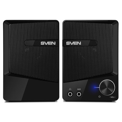 Акустическая система 2.0 Sven 248, мощность 6Вт, USB, чёрная Акустическая система 2.0 Sven 248, мощность 6Вт, USB, чёрная