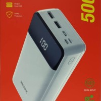 Powerbank Borofone DBT06 50000mAh 2USB/Type-C/Lightning с дисплеем белый