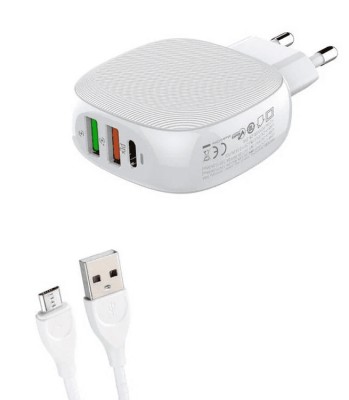 Сетевое зар. устр. LDNIO A3510Q с шнуром Micro 3USB 30W белое Сетевое зар. устр. LDNIO A3510Q с шнуром Micro 3USB 30W белое