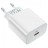 Зарядный блок для быстрой зарядки Type-C Hoco Plus, 1-порт USB-C, 1C/20вт, белое