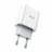 Зарядный блок для быстрой зарядки Type-C Hoco Plus, 1-порт USB-C, 1C/20вт, белое