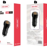 Автомобильное заряд. устр. Ven-Dens CC014 USB/USB-C 18W/20W черное