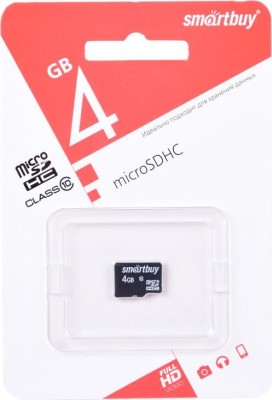 micro SDHC карта памяти Smartbuy 4GB Class 10 (без адаптера) micro SDHC карта памяти Smartbuy 4GB Class 10 (без адаптера)
