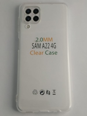 Чехол-накладка силикон 2.0мм Samsung Galaxy A22 4G прозрачный Чехол-накладка силикон 2.0мм Samsung Galaxy A22 4G прозрачный