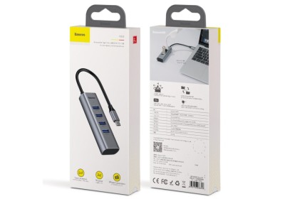 Переходник Baseus Enjoy USB на 4xUSB 3.0 (CAHUB-Q0G) Переходник Baseus Enjoy USB на 4xUSB 3.0 (CAHUB-Q0G)