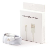 Usb Кабель-зарядка для i-Phone 5/5s/6/6s в коробке 1м AAA белый