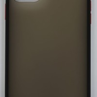 Накладка для i-Phone 11 Pro Max силикон матовая бока цветные черные