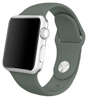 Сменный браслет силиконовая для Apple Watch 38mm серо-зеленый Сменный браслет силиконовая для Apple Watch 38mm серо-зеленый