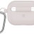 Силиконовый чехол для AirPods 3 c карабином бежевый